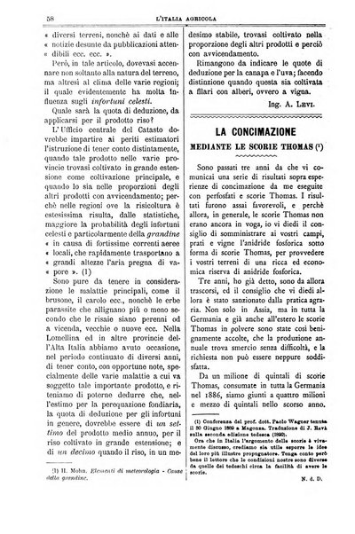 L' Italia agricola giornale di agricoltura