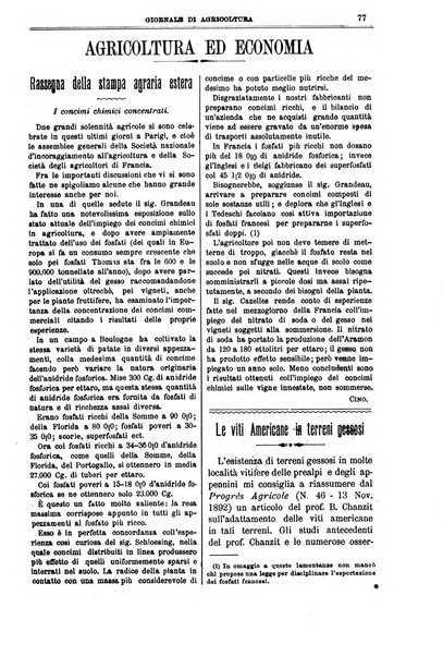 L' Italia agricola giornale di agricoltura