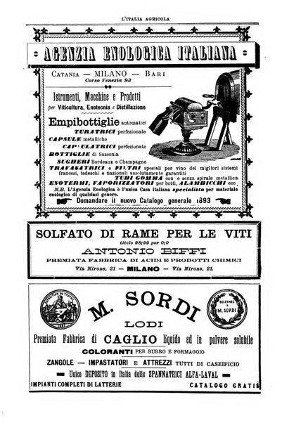 L' Italia agricola giornale di agricoltura