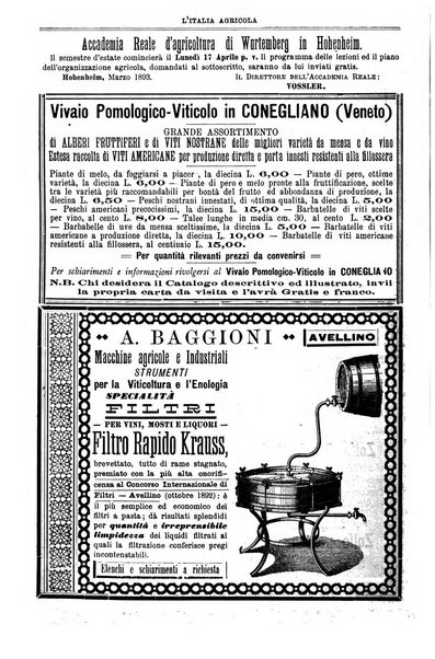 L' Italia agricola giornale di agricoltura