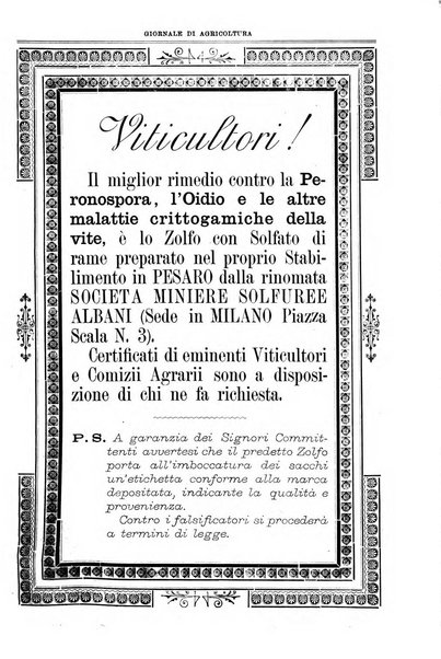 L' Italia agricola giornale di agricoltura