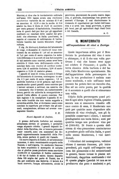 L' Italia agricola giornale di agricoltura