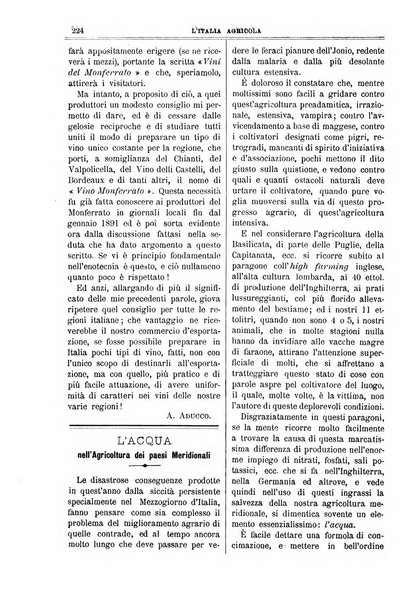 L' Italia agricola giornale di agricoltura