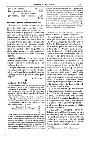 L' Italia agricola giornale di agricoltura