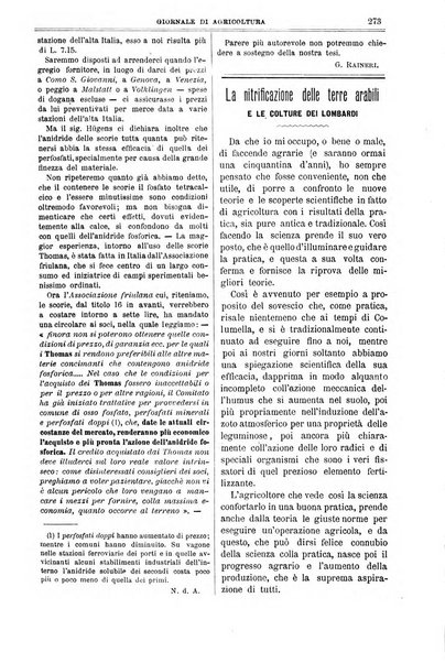 L' Italia agricola giornale di agricoltura