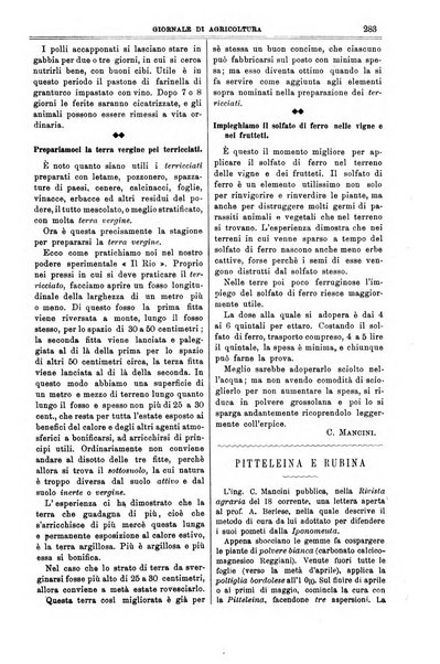 L' Italia agricola giornale di agricoltura