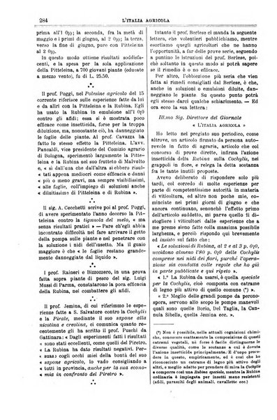 L' Italia agricola giornale di agricoltura