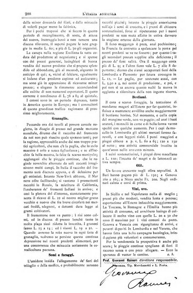 L' Italia agricola giornale di agricoltura