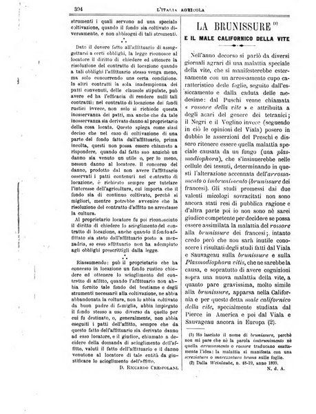 L' Italia agricola giornale di agricoltura