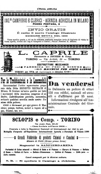 L' Italia agricola giornale di agricoltura