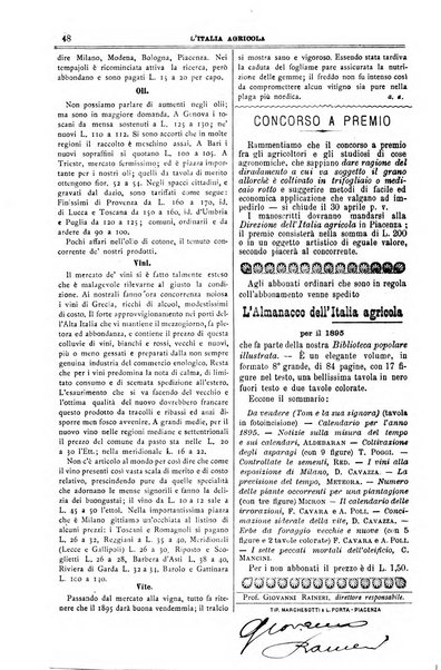 L' Italia agricola giornale di agricoltura