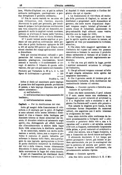 L' Italia agricola giornale di agricoltura