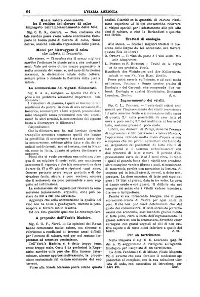 L' Italia agricola giornale di agricoltura