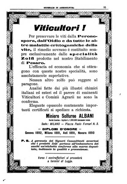 L' Italia agricola giornale di agricoltura