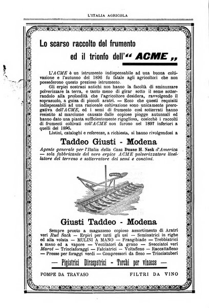 L' Italia agricola giornale di agricoltura