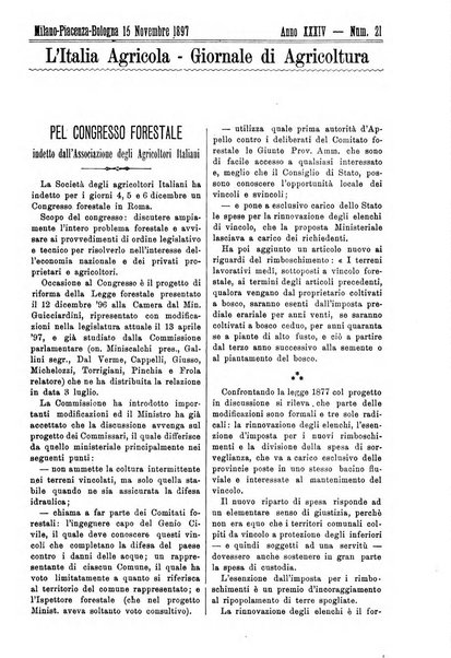 L' Italia agricola giornale di agricoltura