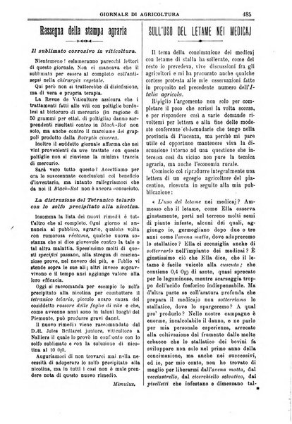 L' Italia agricola giornale di agricoltura