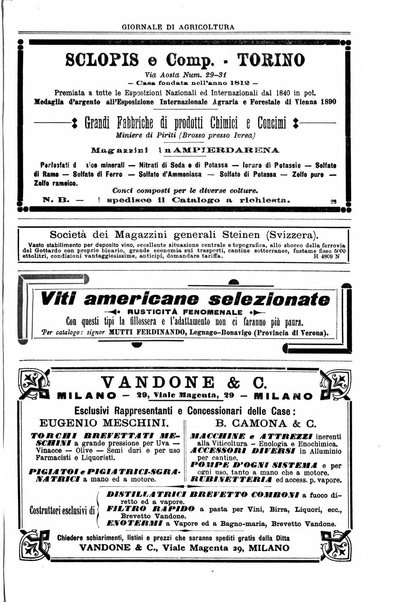 L' Italia agricola giornale di agricoltura