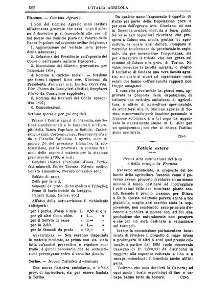 L' Italia agricola giornale di agricoltura