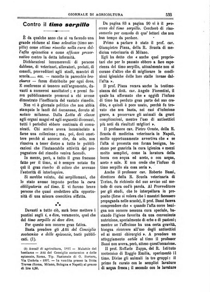 L' Italia agricola giornale di agricoltura