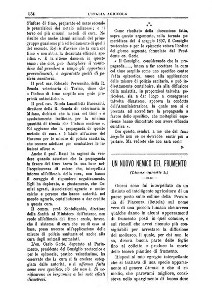 L' Italia agricola giornale di agricoltura