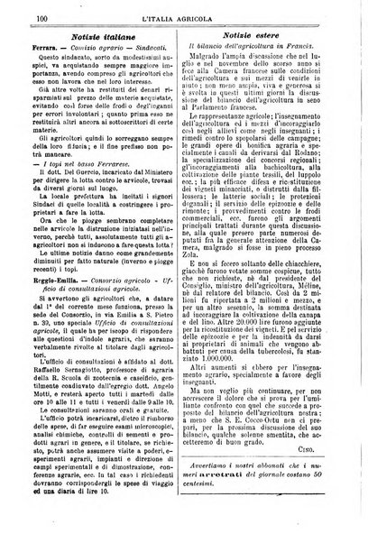 L' Italia agricola giornale di agricoltura