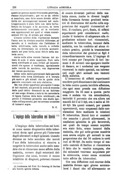 L' Italia agricola giornale di agricoltura