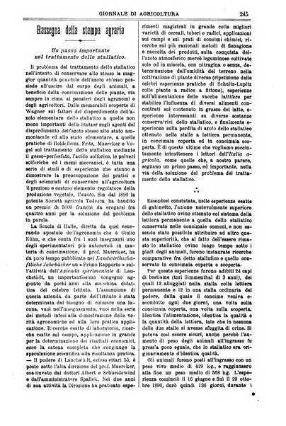 L' Italia agricola giornale di agricoltura