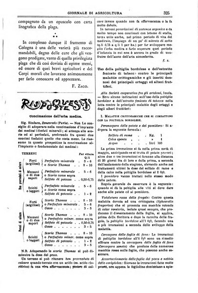 L' Italia agricola giornale di agricoltura