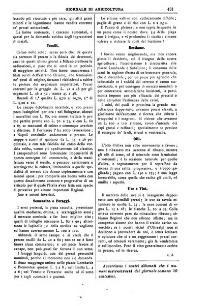 L' Italia agricola giornale di agricoltura