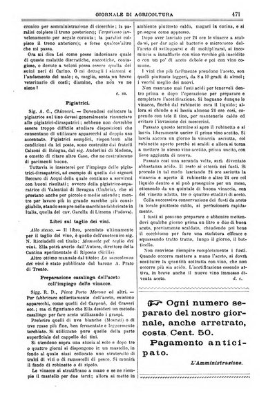 L' Italia agricola giornale di agricoltura