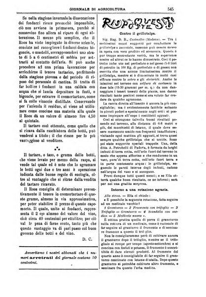 L' Italia agricola giornale di agricoltura