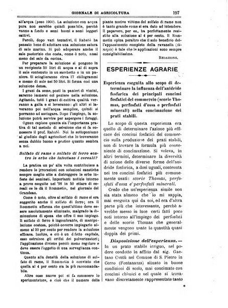 L' Italia agricola giornale di agricoltura