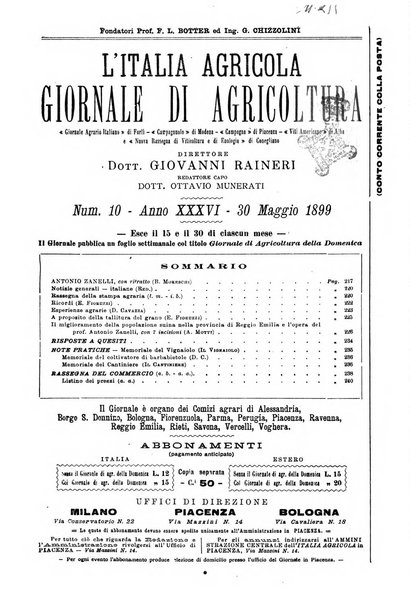 L' Italia agricola giornale di agricoltura