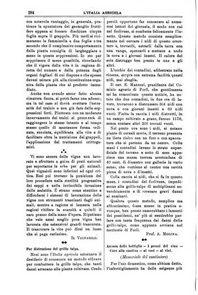 L' Italia agricola giornale di agricoltura