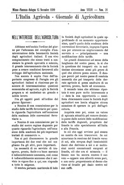 L' Italia agricola giornale di agricoltura