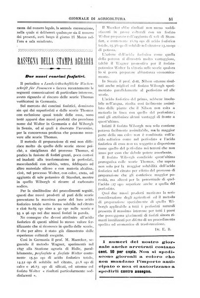 L' Italia agricola giornale di agricoltura