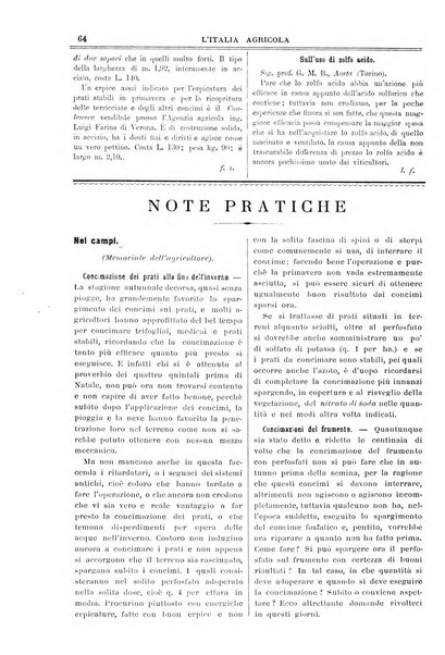 L' Italia agricola giornale di agricoltura