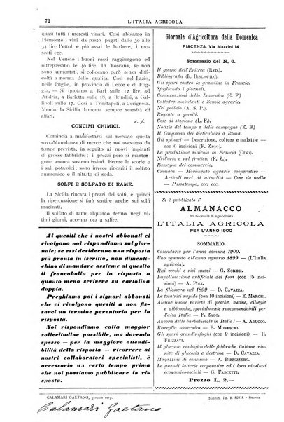 L' Italia agricola giornale di agricoltura