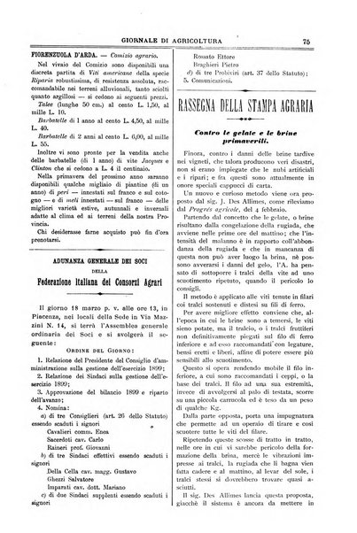 L' Italia agricola giornale di agricoltura