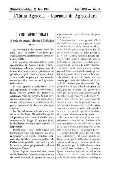 L' Italia agricola giornale di agricoltura