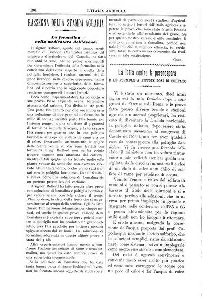 L' Italia agricola giornale di agricoltura