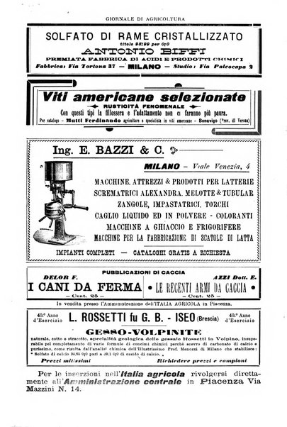 L' Italia agricola giornale di agricoltura