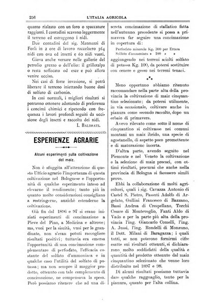 L' Italia agricola giornale di agricoltura