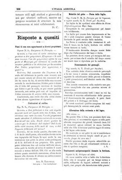 L' Italia agricola giornale di agricoltura