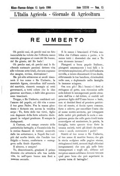 L' Italia agricola giornale di agricoltura