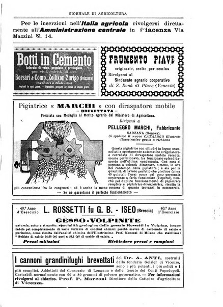 L' Italia agricola giornale di agricoltura