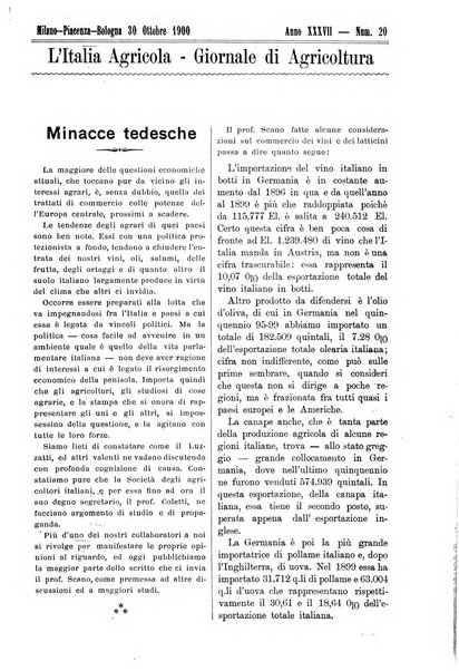 L' Italia agricola giornale di agricoltura