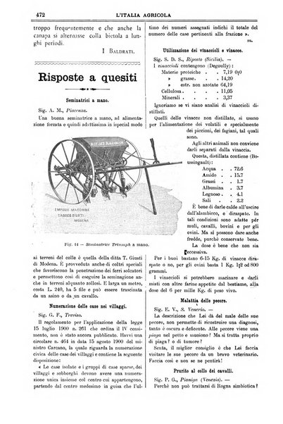 L' Italia agricola giornale di agricoltura