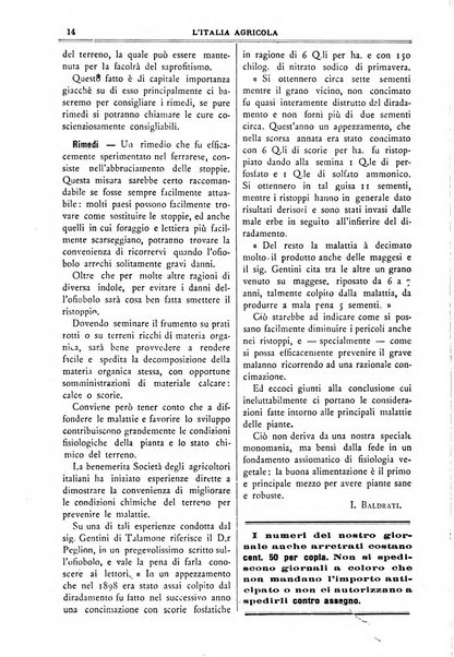 L' Italia agricola giornale di agricoltura